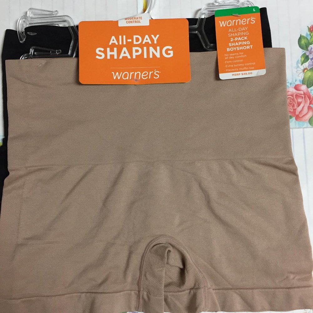 Warner's All-Day Shaping 2-Pack Boyshort (Large)